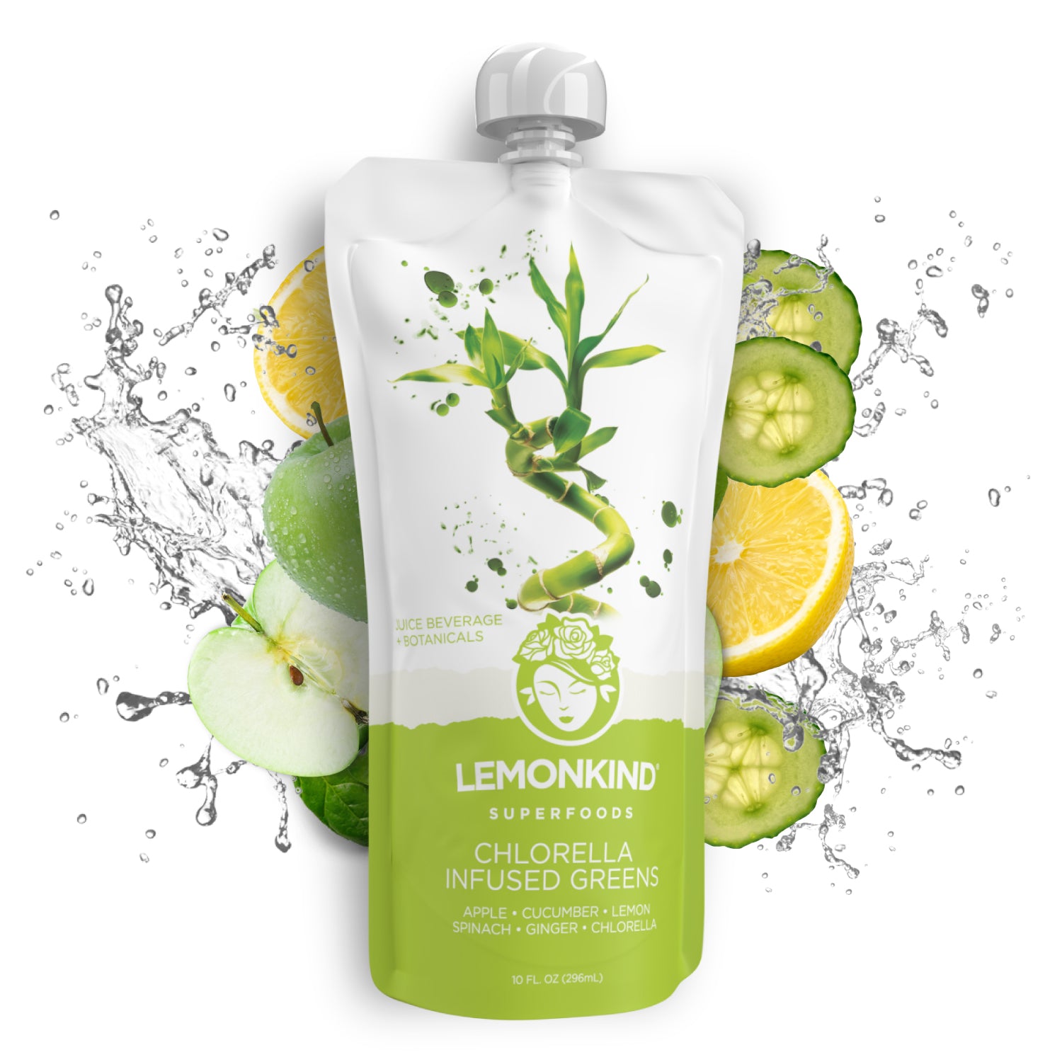 Lemonkind's Chlorella Infused Greens Juice