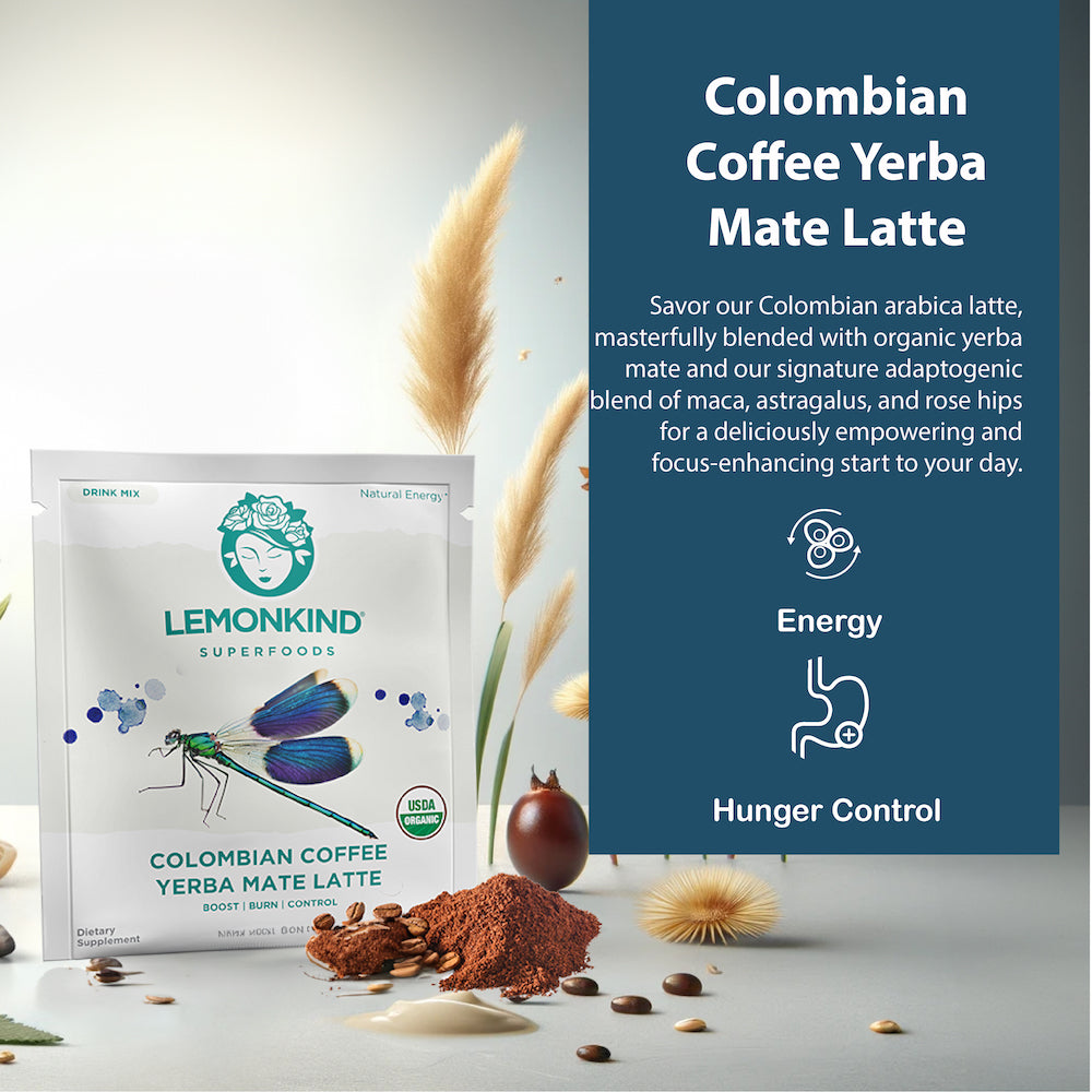 FAT-BURN Colombian Coffee Mate Latte - Superblend with Rice Milk & Pea Protein (10 Pack)