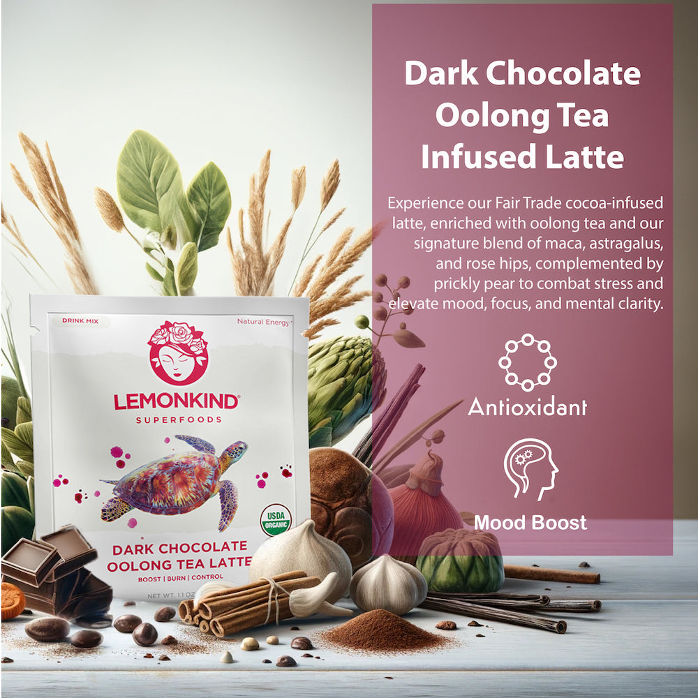 FAT-BURN Chocolate Oolong Latte - Superblend with Rice Milk & Pea Protein (10 Pack)