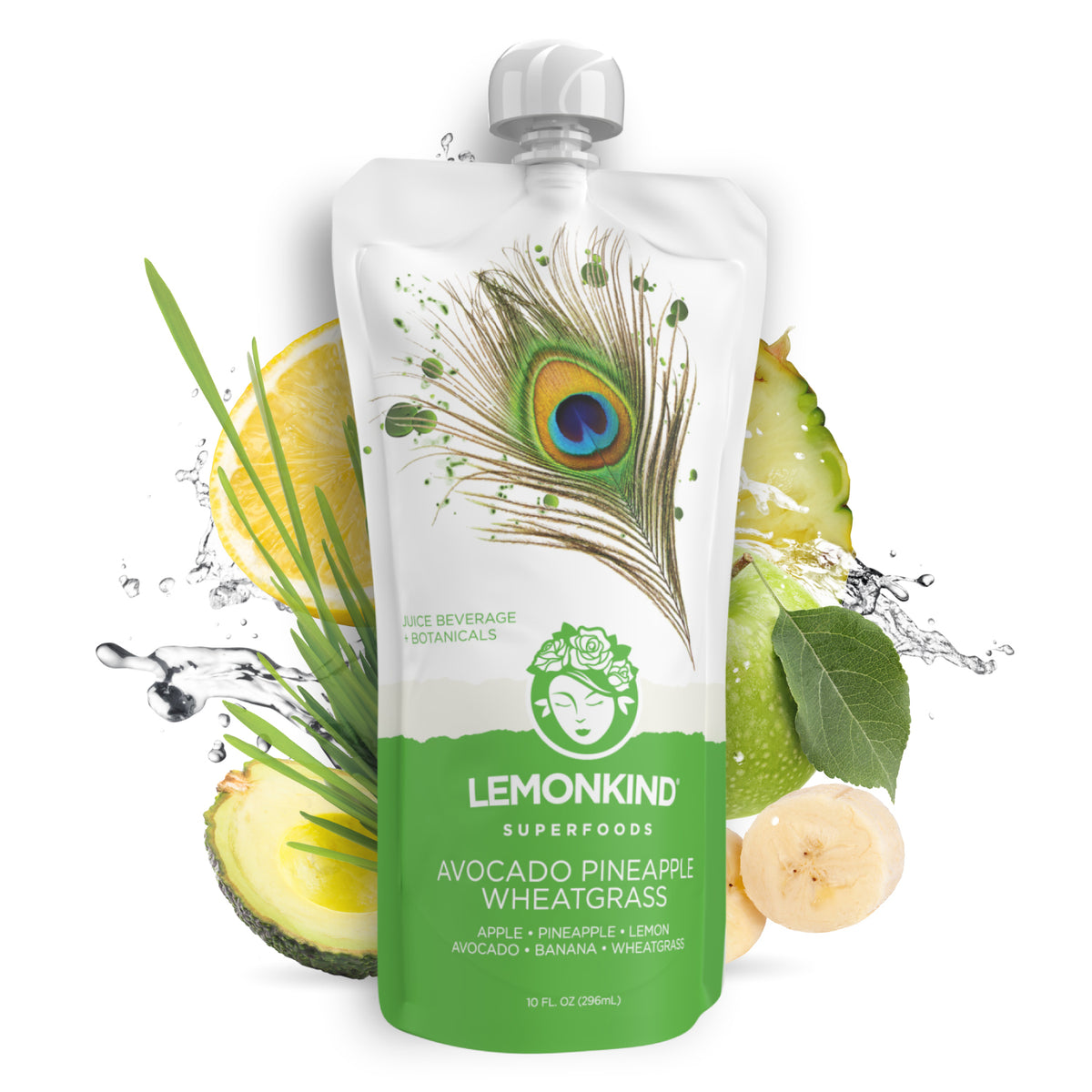 Avocado Pineapple Wheatgrass Superfood Juice – Beauty &amp; Digestive Health (12 Pack)