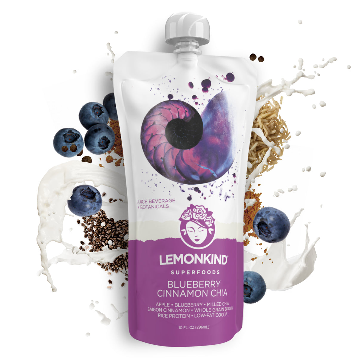 Blueberry Cinnamon Chia Detox Smoothie – With Rice Protein (12 Pack)